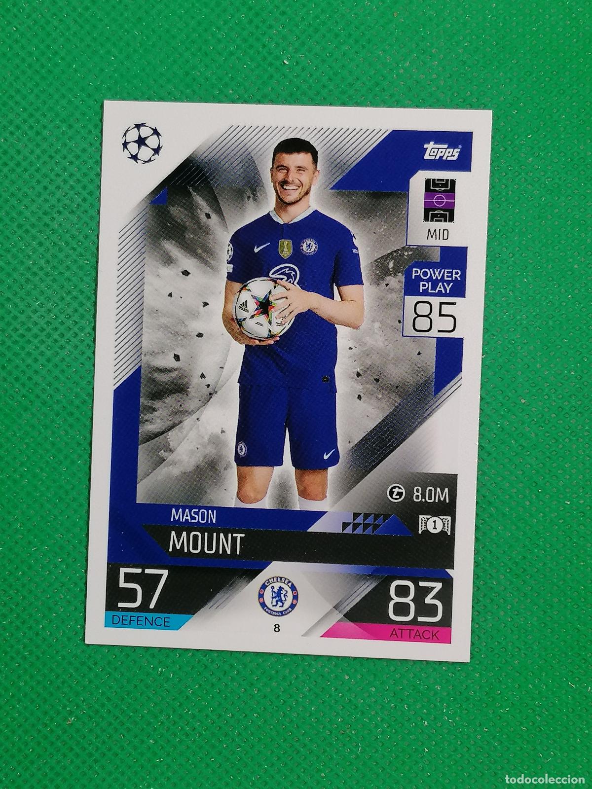 Cromos de F&uacute;tbol: 8 MASON MOUNT CHELSEA ⚽ TOPPS MATCH ATTAX CHAMPIONS 2022 2023 22 23 ⚽
