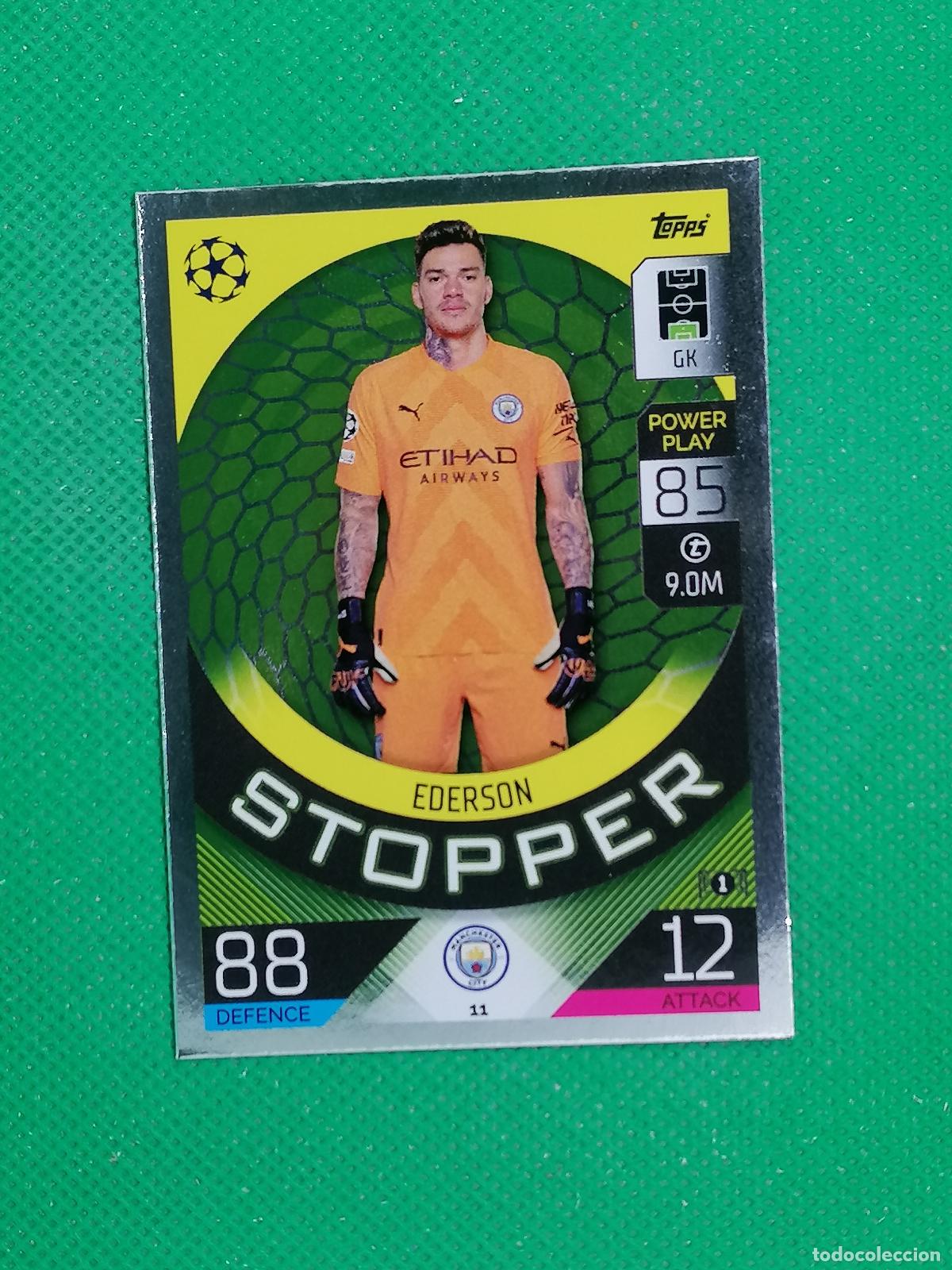 Cromos de F&uacute;tbol: 11 EDERSON STOPPER MANCHESTER CITY ⚽ TOPPS MATCH ATTAX CHAMPIONS 2022 2023 22 23 ⚽