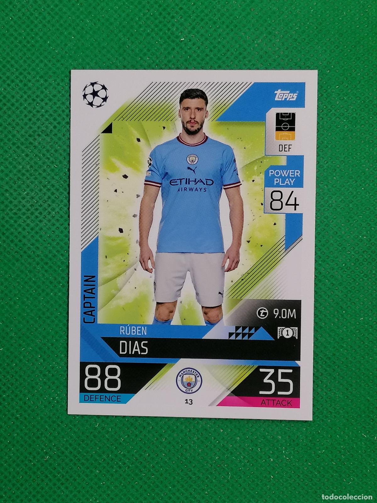 Cromos de F&uacute;tbol: 13 RUBEN DIAS MANCHESTER CITY ⚽ TOPPS MATCH ATTAX CHAMPIONS 2022 2023 22 23 ⚽