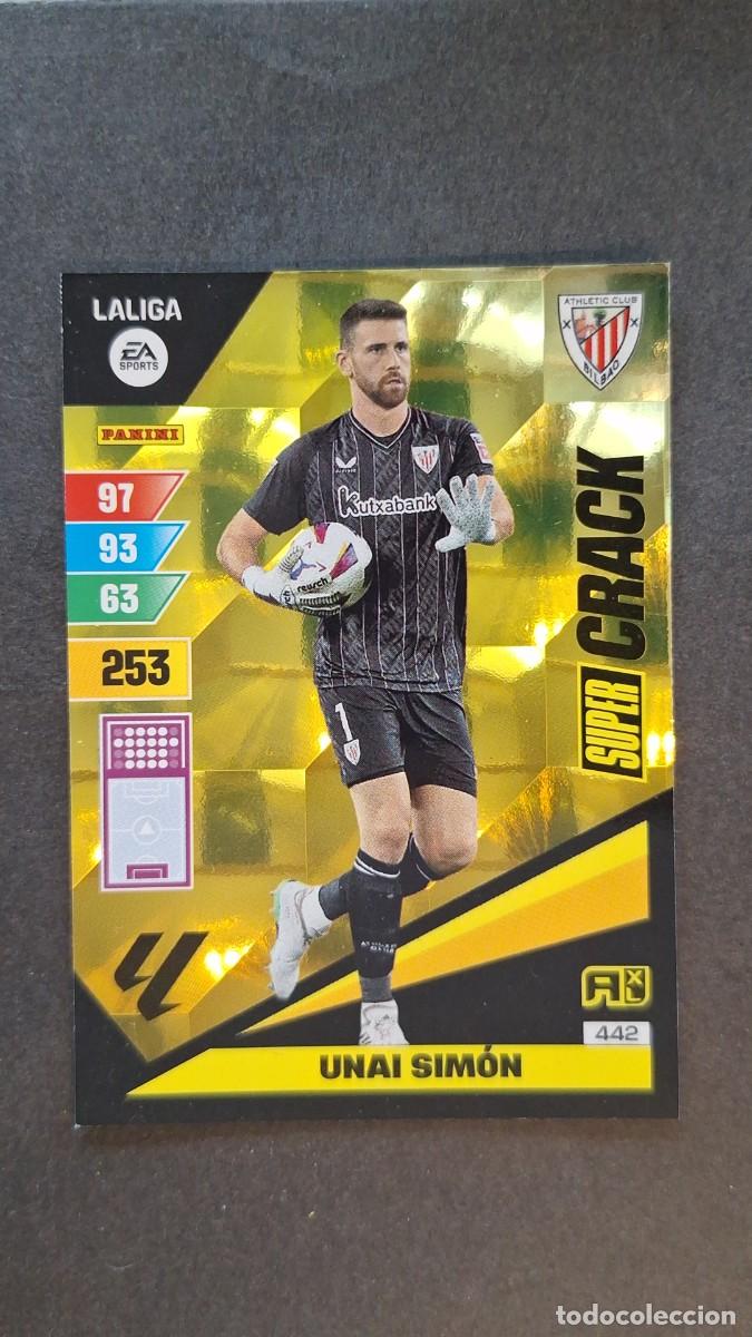 Cromos de F&uacute;tbol: L1 UNAI SIMON ATHLETIC CLUB DE BILBAO 442 SUPER CRACK ADRENALYN XL LIGA 2023/2024 23 24 PANINI