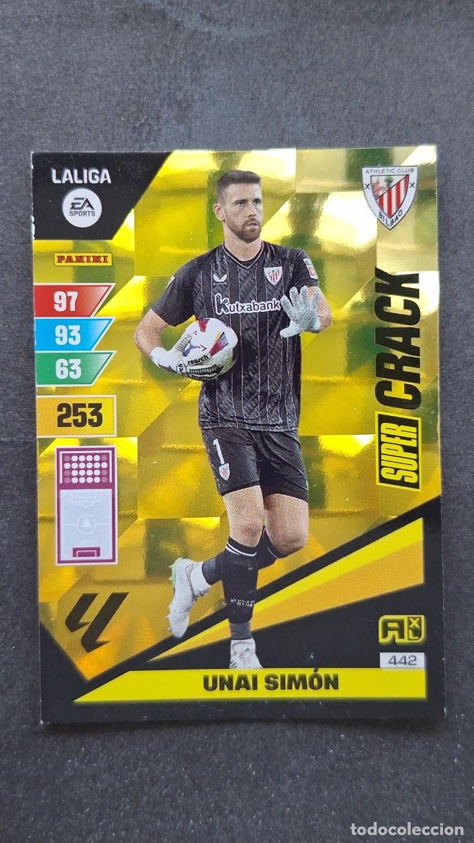 Cromos de F&uacute;tbol: L1 UNAI SIMON ATHLETIC CLUB DE BILBAO 442 SUPER CRACK ADRENALYN XL LIGA 2023/2024 23 24 PANINI