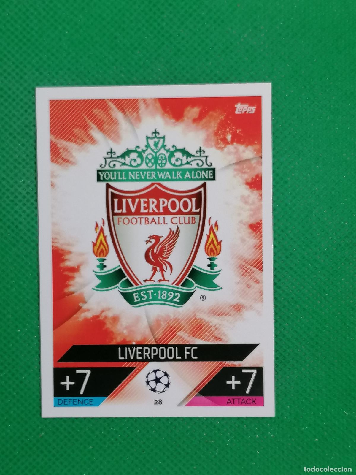 Cromos de F&uacute;tbol: 28 ESCUDO LIVERPOOL ⚽ TOPPS MATCH ATTAX CHAMPIONS 2022 2023 22 23 ⚽