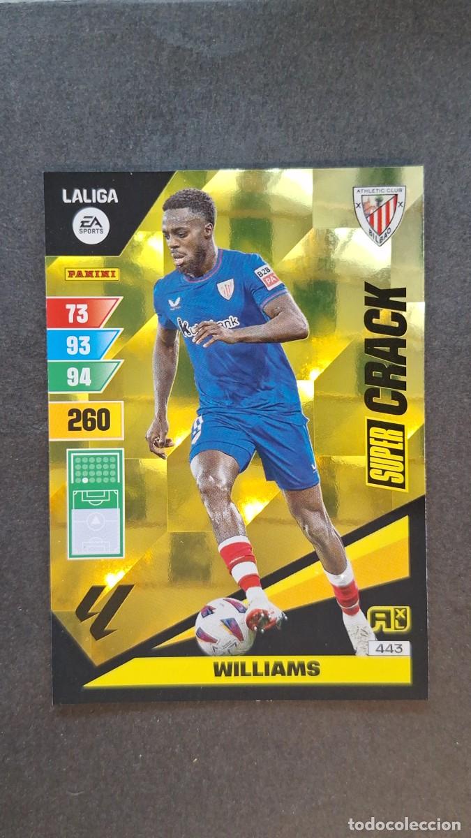 Cromos de F&uacute;tbol: L1 WILLIAMS ATHLETIC CLUB DE BILBAO 443 SUPER CRACK ADRENALYN XL LIGA 2023/2024 23 24 PANINI