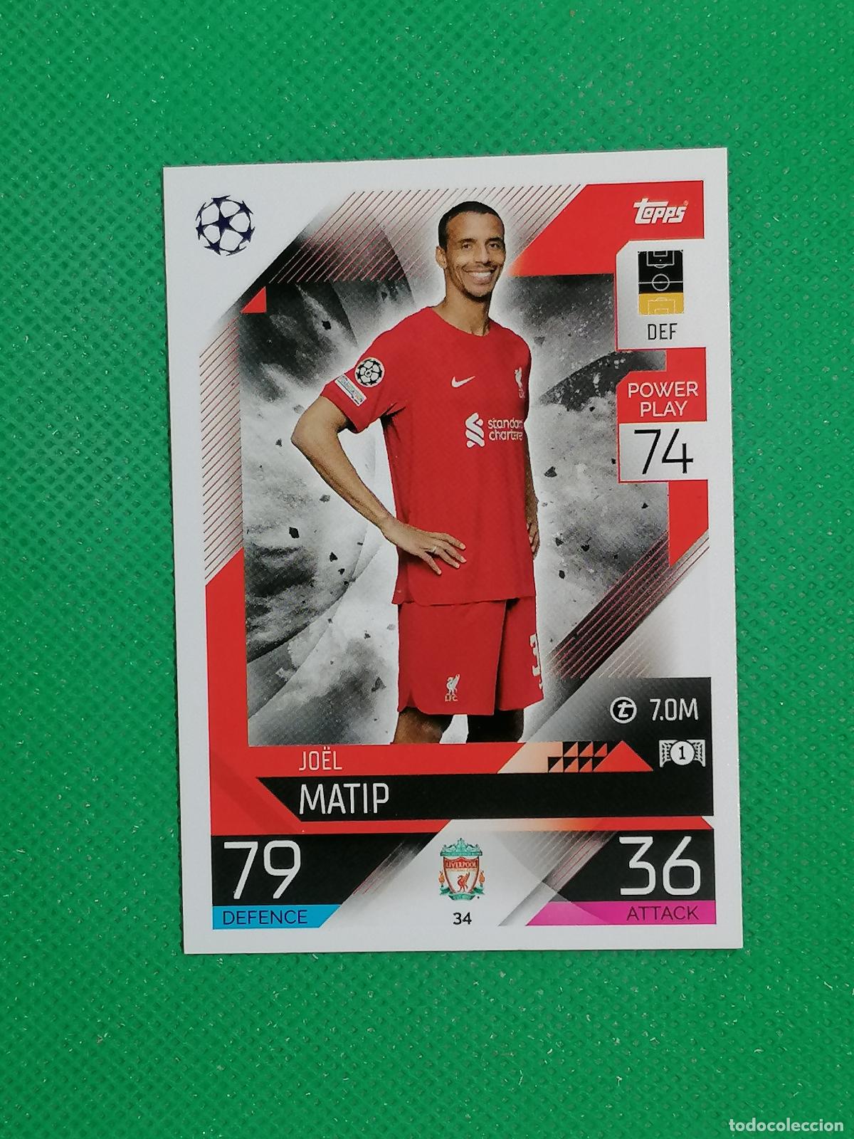 Cromos de F&uacute;tbol: 34 JOEL MATIP LIVERPOOL ⚽ TOPPS MATCH ATTAX CHAMPIONS 2022 2023 22 23 ⚽