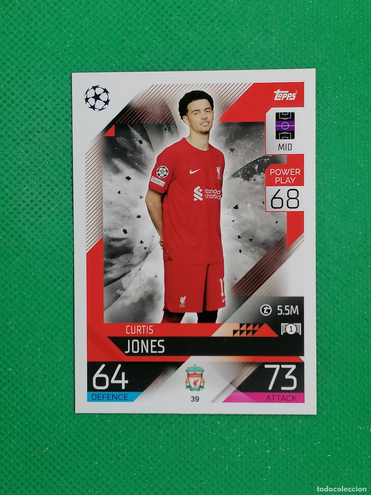 Cromos de F&uacute;tbol: 39 CURTIS JONES LIVERPOOL ⚽ TOPPS MATCH ATTAX CHAMPIONS 2022 2023 22 23 ⚽