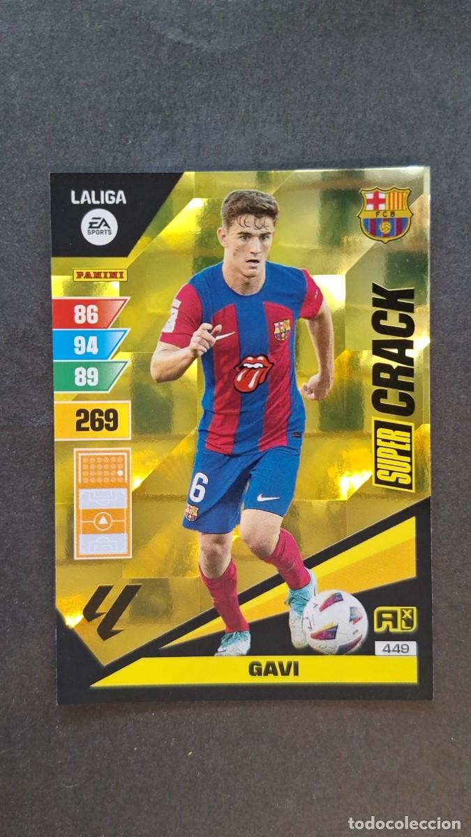 Cromos de F&uacute;tbol: L1 GAVI F. C. BARCELONA 449 SUPER CRACK ADRENALYN XL LIGA 2023/2024 23 24 PANINI