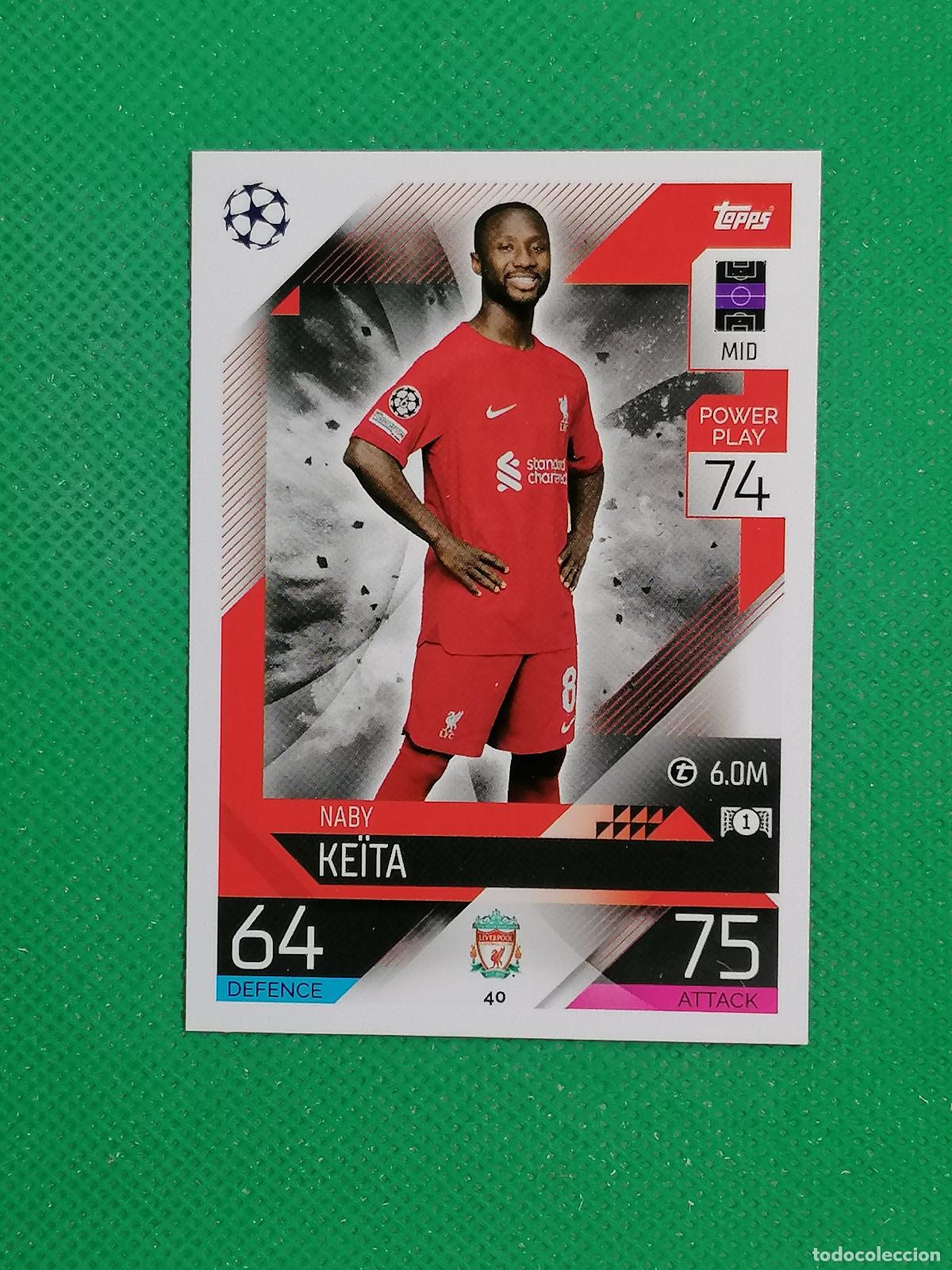 Cromos de F&uacute;tbol: 40 NABY KEITA LIVERPOOL ⚽ TOPPS MATCH ATTAX CHAMPIONS 2022 2023 22 23 ⚽