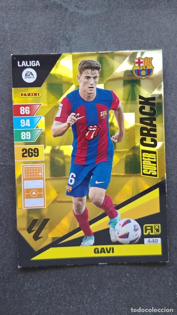 Cromos de F&uacute;tbol: L1 GAVI F. C. BARCELONA 449 SUPER CRACK ADRENALYN XL LIGA 2023/2024 23 24 PANINI