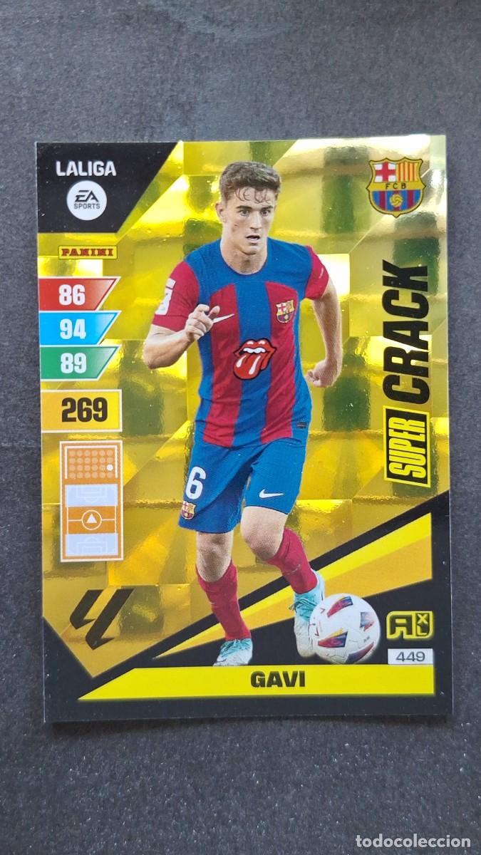 Cromos de F&uacute;tbol: L1 GAVI F. C. BARCELONA 449 SUPER CRACK ADRENALYN XL LIGA 2023/2024 23 24 PANINI