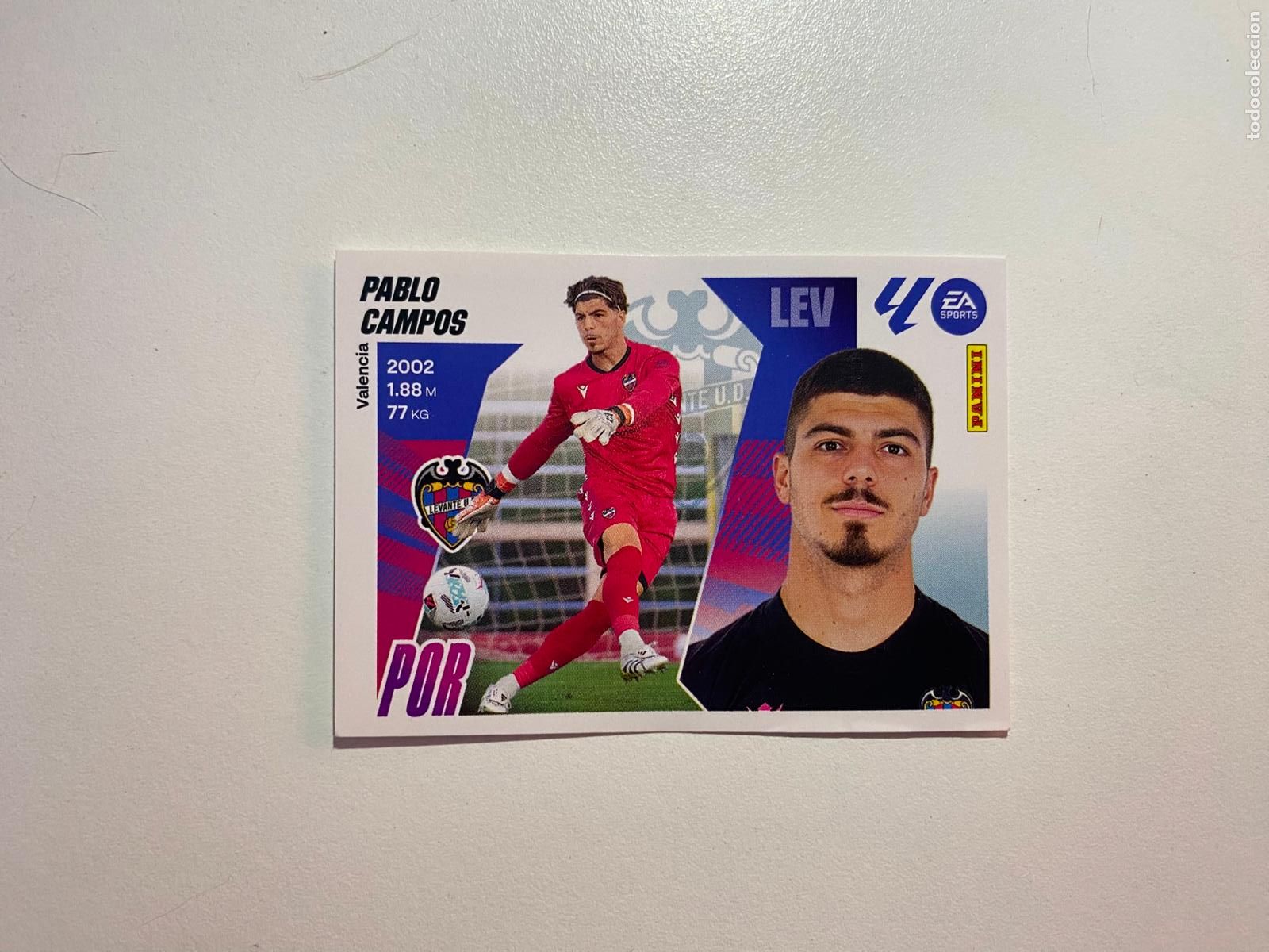 Cromos de F&uacute;tbol: LALIGA ESTE 2025 2026 EA SPORTS 25 26 ALBUM PANINI LIGA N 3 UD LEVANTE PABLO CAMPOS
