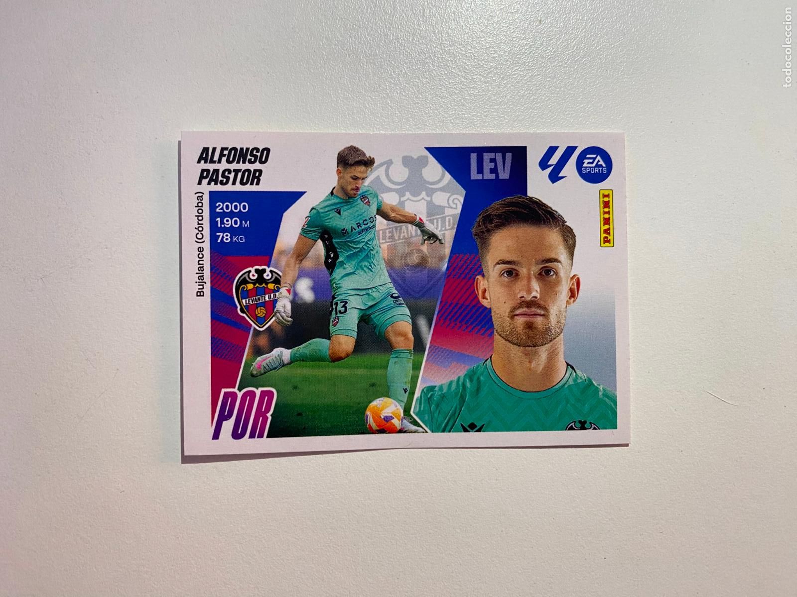 Cromos de F&uacute;tbol: LALIGA ESTE 2025 2026 EA SPORTS 25 26 ALBUM PANINI LIGA N 4 UD LEVANTE ALFONSO PASTOR