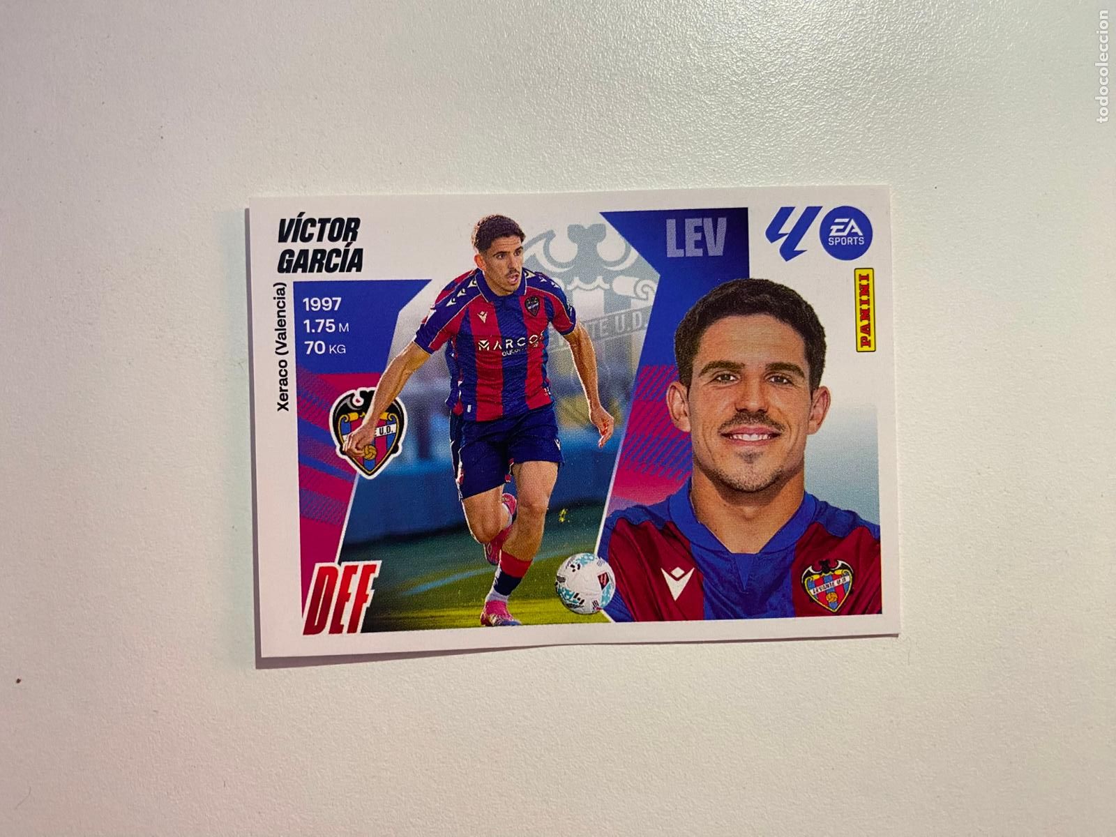 Cromos de F&uacute;tbol: LALIGA ESTE 2025 2026 EA SPORTS 25 26 ALBUM PANINI LIGA N 5 BIS UD LEVANTE V&Iacute;CTOR GARC&Iacute;A