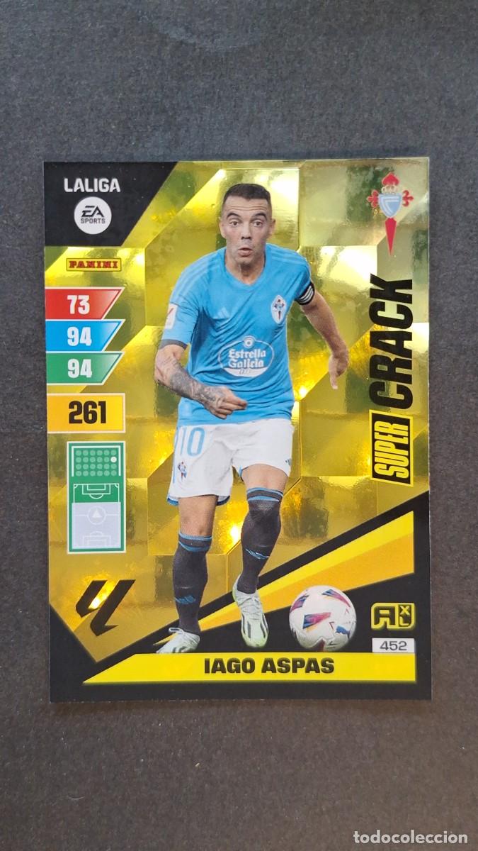 Cromos de F&uacute;tbol: L1 IAGO ASPAS CELTA DE VIGO 452 SUPER CRACK ADRENALYN XL LIGA 2023/2024 23 24 PANINI