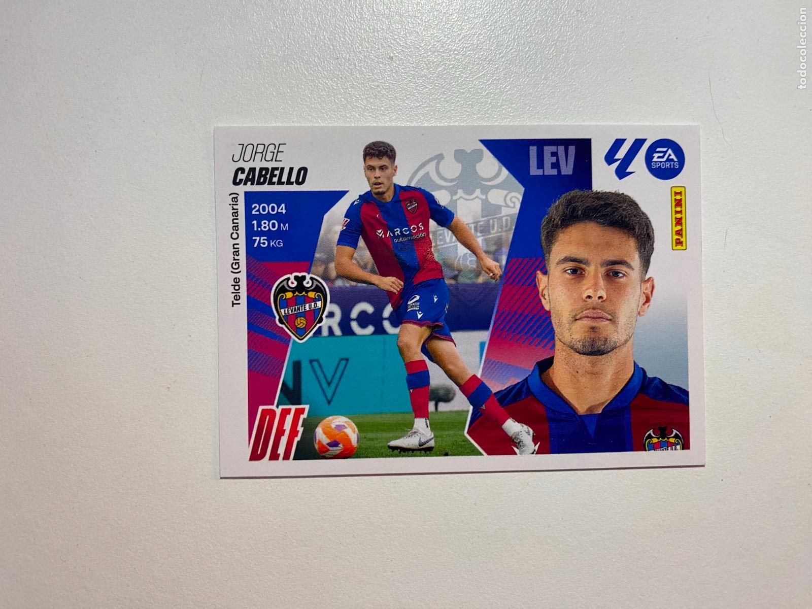 Fu&szlig;ball-Sticker: LALIGA ESTE 2025 2026 EA SPORTS 25 26 ALBUM PANINI LIGA N 7 UD LEVANTE CABELLO