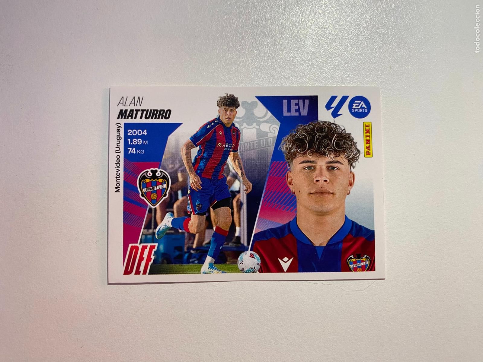 Cromos de F&uacute;tbol: LALIGA ESTE 2025 2026 EA SPORTS 25 26 ALBUM PANINI LIGA N 8 UD LEVANTE MATTURRO