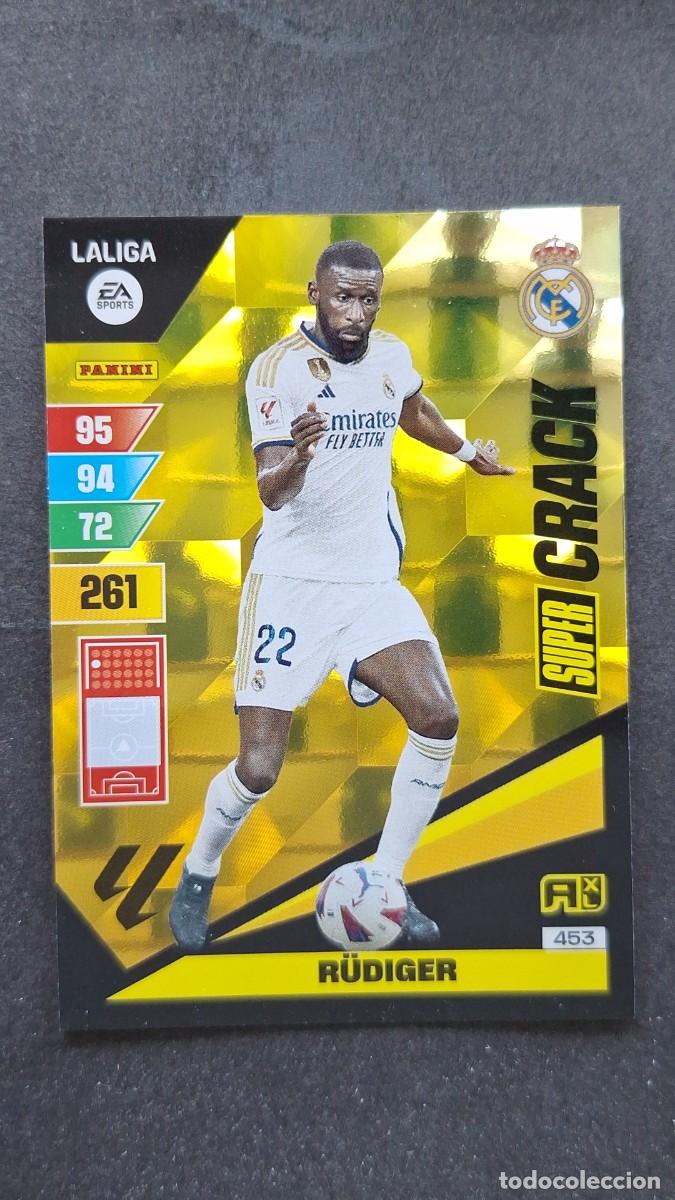 Cromos de F&uacute;tbol: L1 R&Uuml;DIGER REAL MADRID 453 SUPER CRACK ADRENALYN XL LIGA 2023/2024 23 24 PANINI