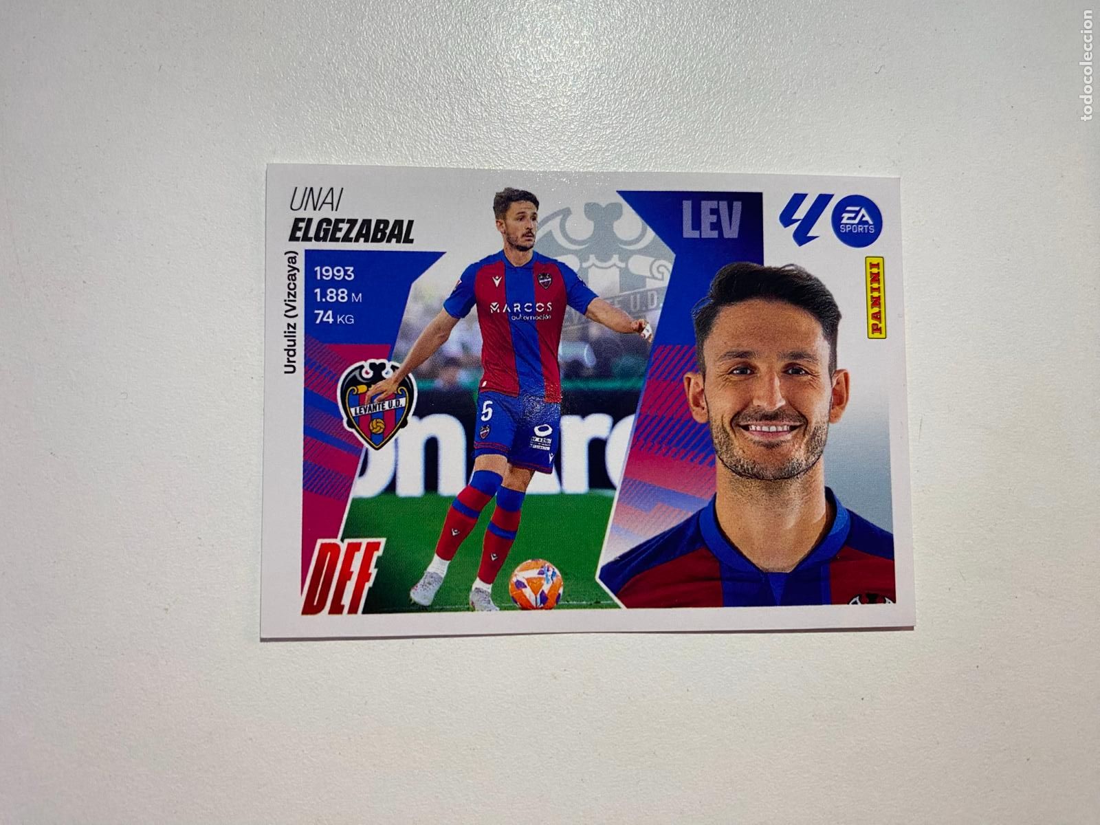 Cromos de F&uacute;tbol: LALIGA ESTE 2025 2026 EA SPORTS 25 26 ALBUM PANINI LIGA N 9 UD LEVANTE ELGEZABAL