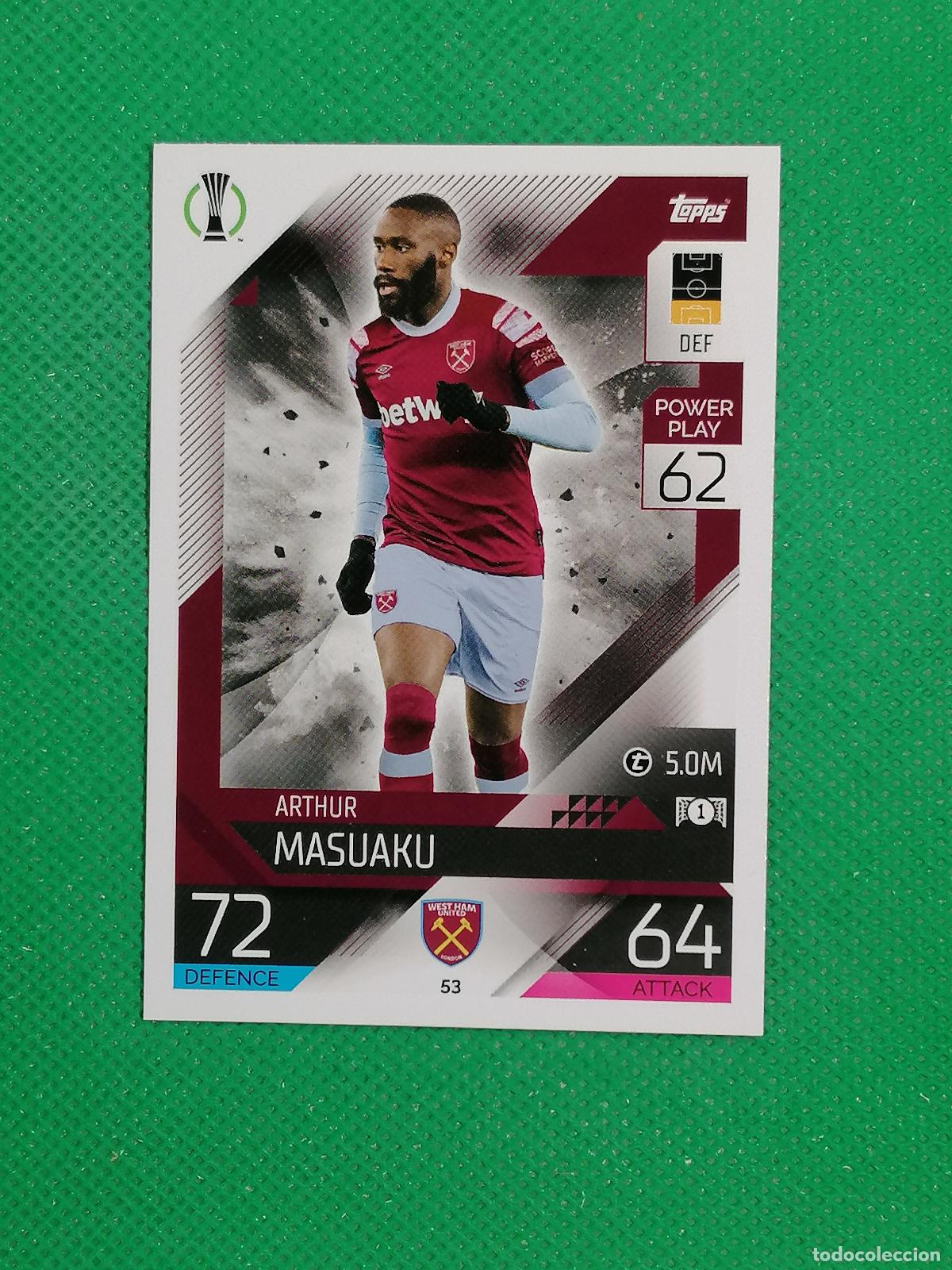 Football Stickers: 54 BEN JOHNSON WEST HAM UNITED ⚽ TOPPS MATCH ATTAX CHAMPIONS 2022 2023 22 23 ⚽