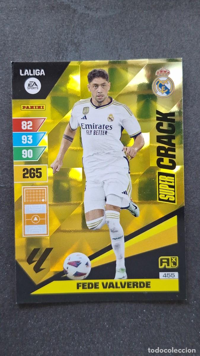 Cromos de F&uacute;tbol: L1 FEDE VALVERDE REAL MADRID 455 SUPER CRACK ADRENALYN XL LIGA 2023/2024 23 24 PANINI
