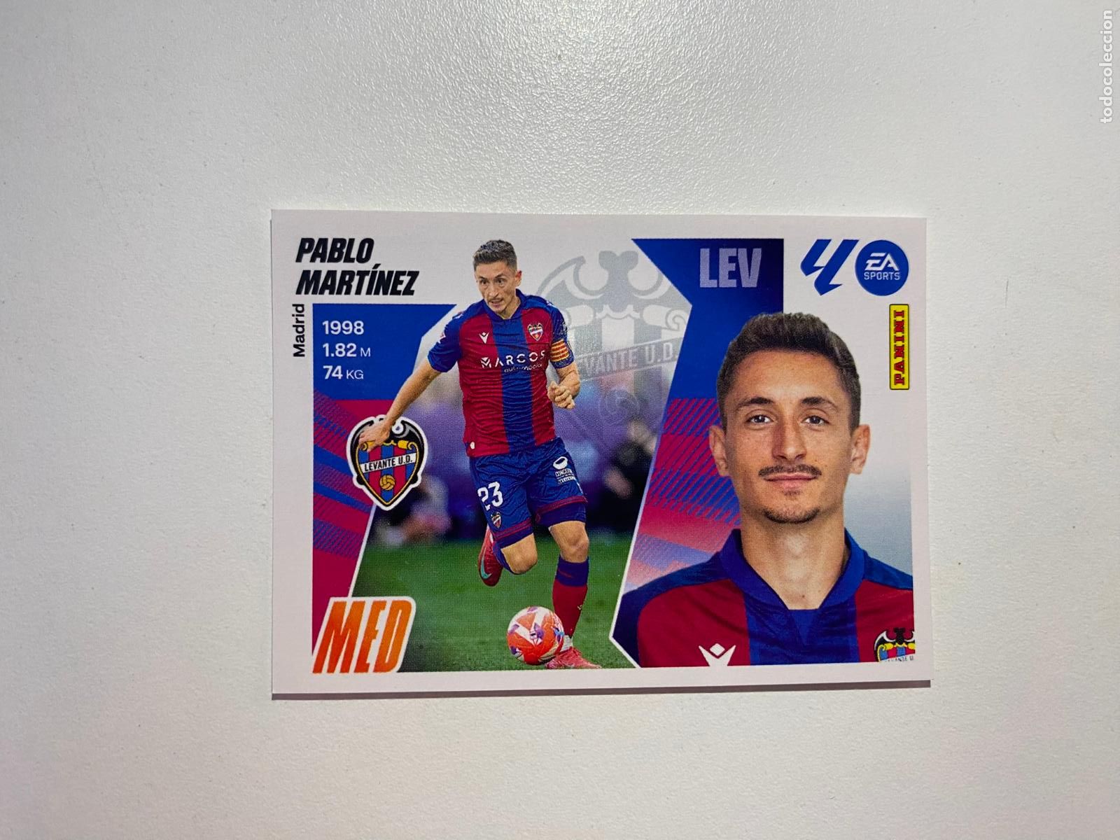 Cromos de F&uacute;tbol: LALIGA ESTE 2025 2026 EA SPORTS 25 26 ALBUM PANINI LIGA N 15 UD LEVANTE PABLO MART&Iacute;NEZ