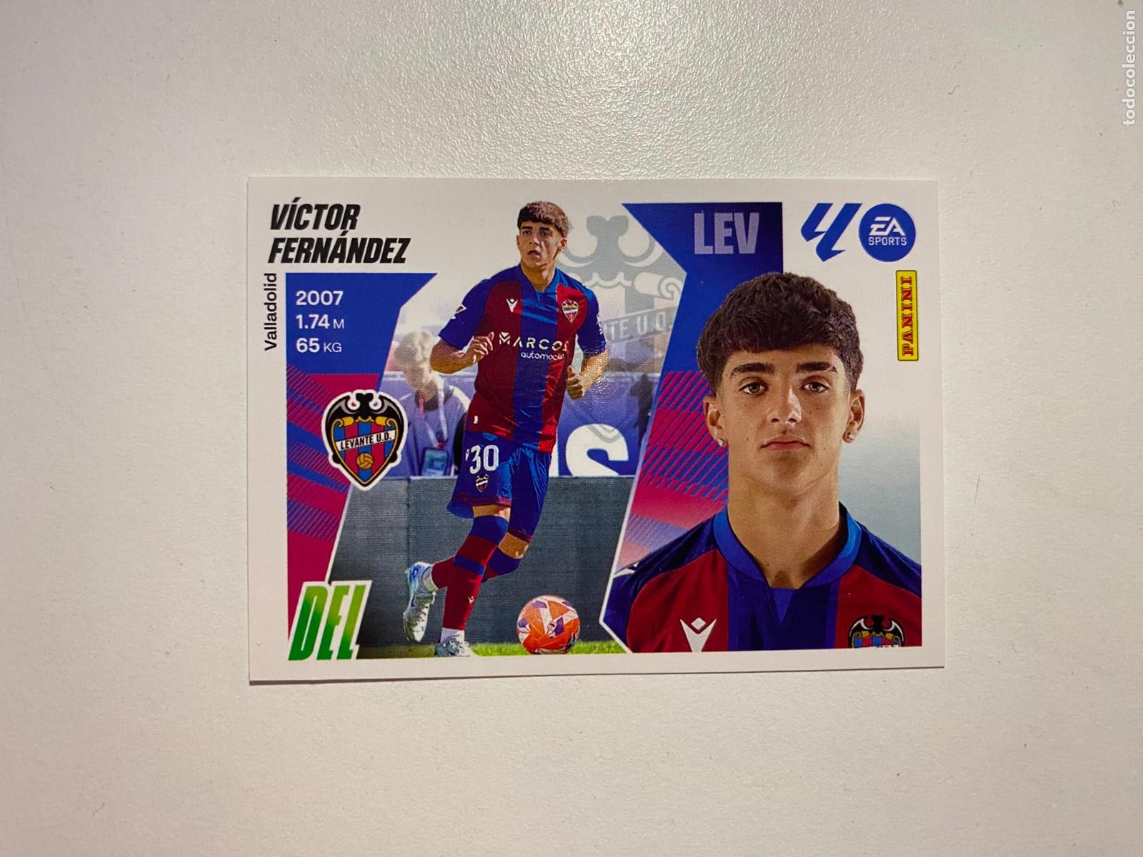 Cromos de F&uacute;tbol: LALIGA ESTE 2025 2026 EA SPORTS 25 26 ALBUM PANINI LIGA N 19B UD LEVANTE V&Iacute;CTOR FERN&Aacute;NDEZ