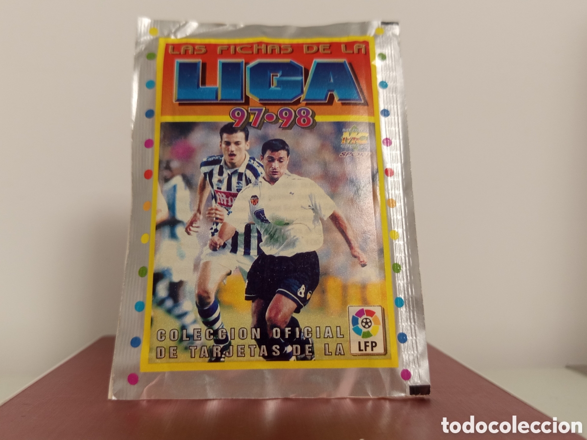 Cromos de F&uacute;tbol: ❇️ SOBRE LAS FICHAS DE LA LIGA 97 98 1997 1998 MUNDICROMO LFP SIN ABRIR ❇️
