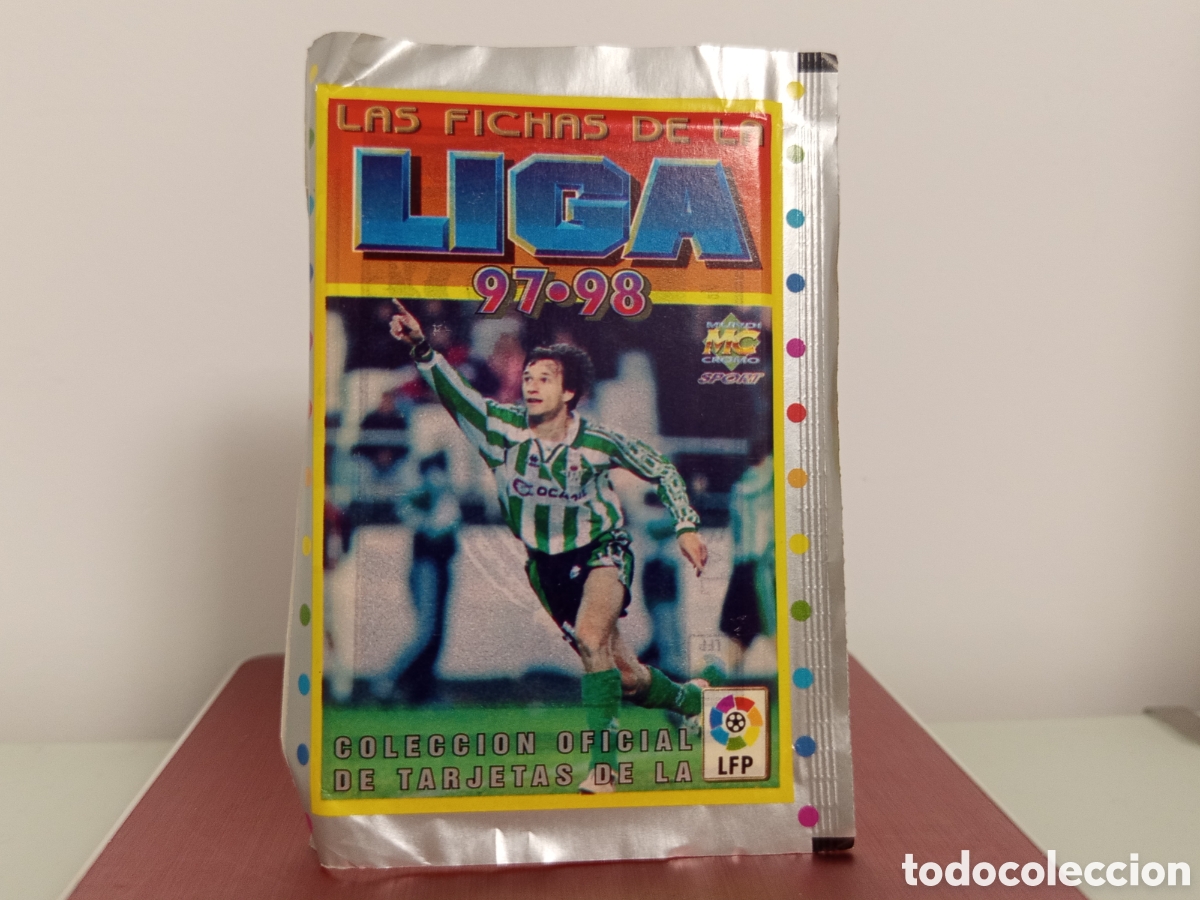 Cromos de F&uacute;tbol: ❇️ SOBRE LAS FICHAS DE LA LIGA 97 98 1997 1998 MUNDICROMO LFP SIN ABRIR ❇️