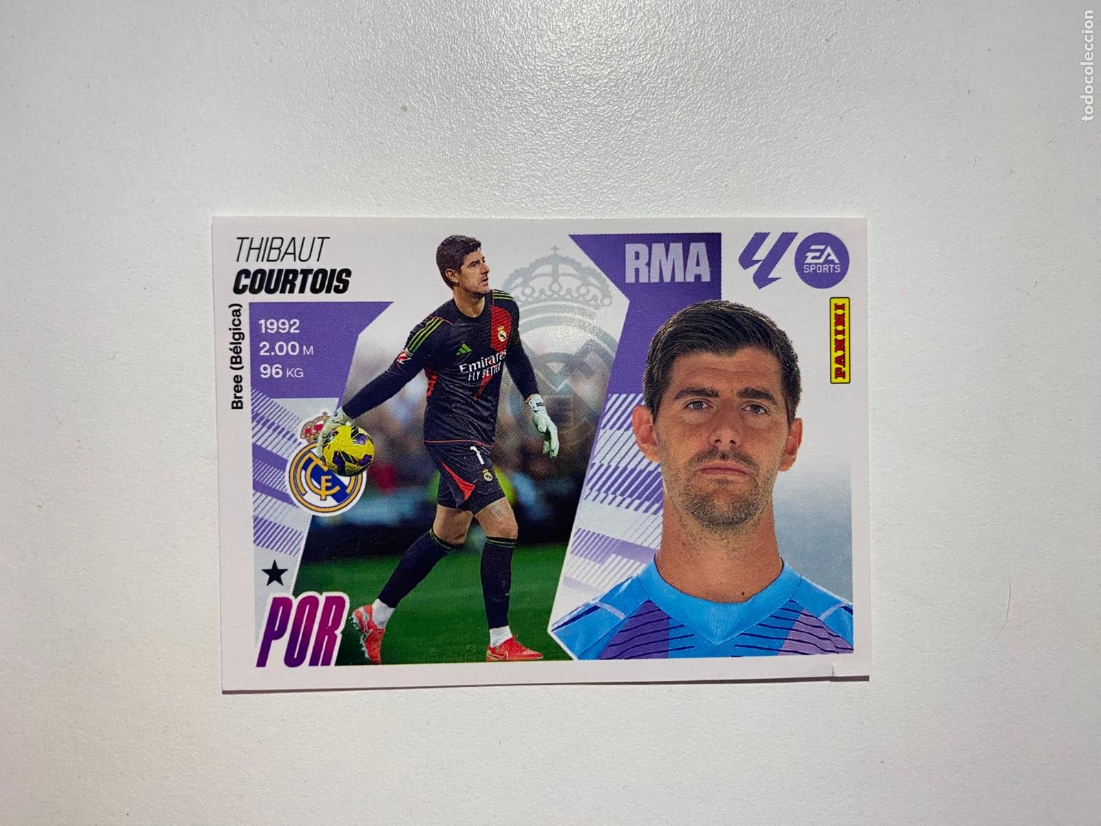 Cromos de F&uacute;tbol: LALIGA ESTE 2025 2026 EA SPORTS 25 26 ALBUM PANINI LIGA N 3 REAL MADRID COURTOIS