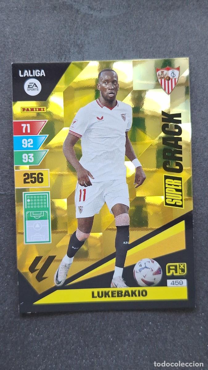 Figurine di Calcio: L1 LUKEBAKIO SEVILLA F. C. 459 SUPER CRACK ADRENALYN XL LIGA 2023/2024 23 24 PANINI