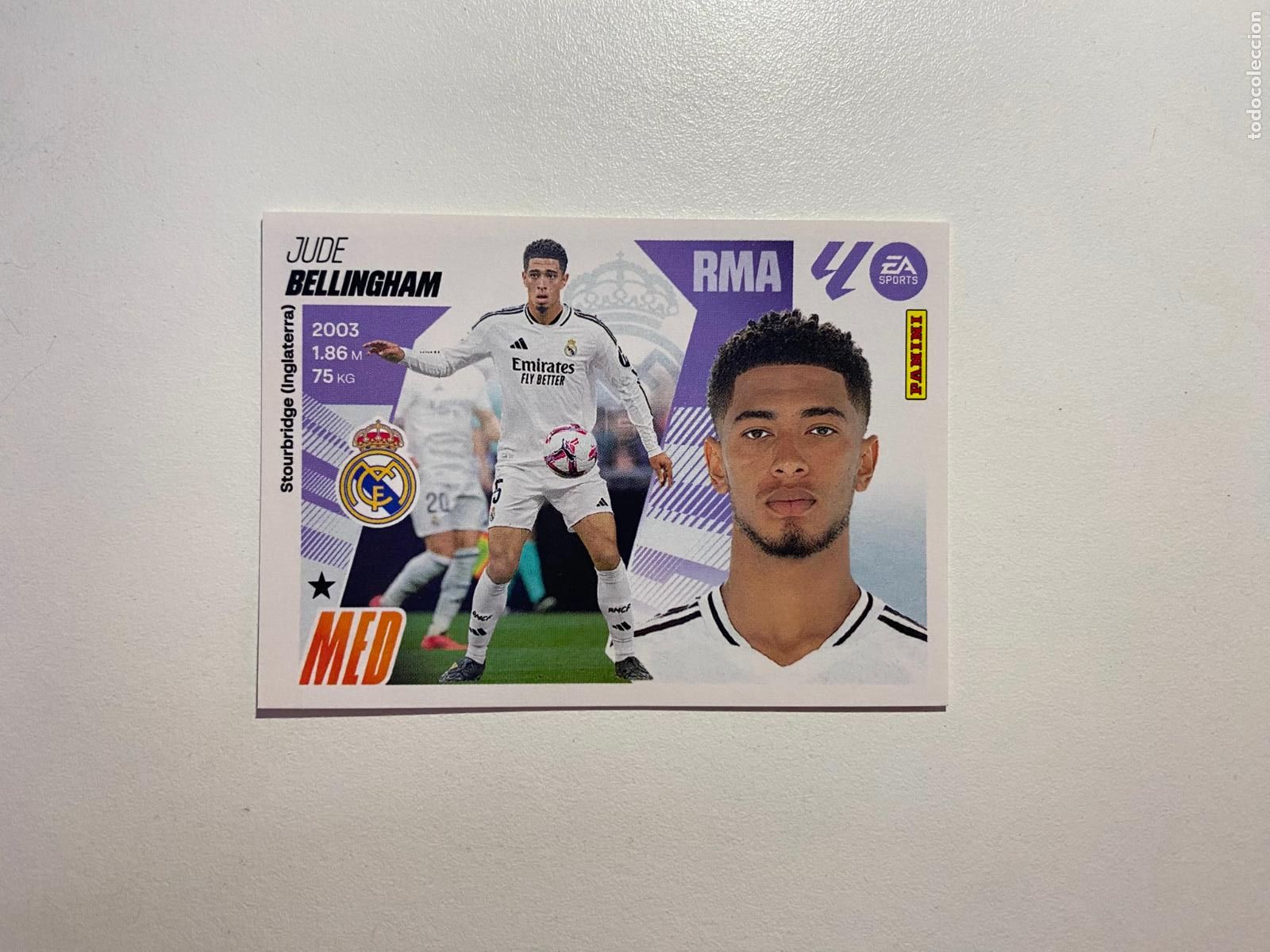 Cromos de F&uacute;tbol: LALIGA ESTE 2025 2026 EA SPORTS 25 26 ALBUM PANINI LIGA N 15 REAL MADRID BELLINGHAM