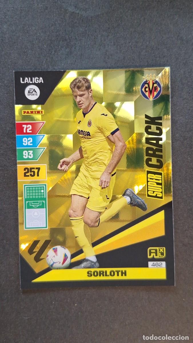 Cromos de F&uacute;tbol: L1 SORLOTH VILLARREAL C. F. 462 SUPER CRACK ADRENALYN XL LIGA 2023/2024 23 24 PANINI