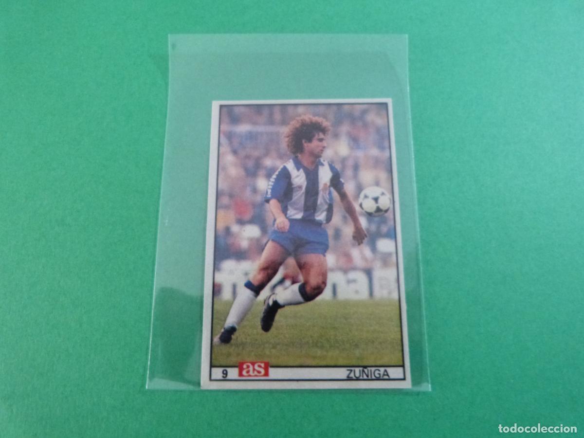 Cromos de F&uacute;tbol: CROMO FUTBOL ZU&Ntilde;IGA R.C.D. ESPA&Ntilde;OL-ESPANYOL DESPEGADO N&ordm; 9 LIGA AS 1986-1987/86-87