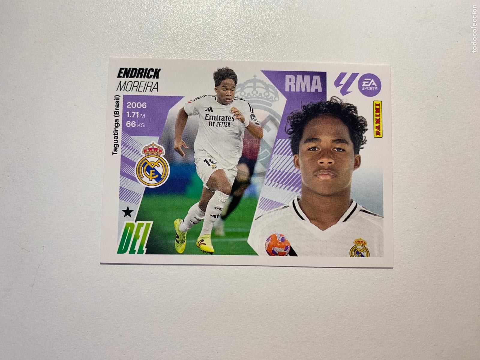 Cromos de F&uacute;tbol: LALIGA ESTE 2025 2026 EA SPORTS 25 26 ALBUM PANINI LIGA N 17B REAL MADRID ENDRICK