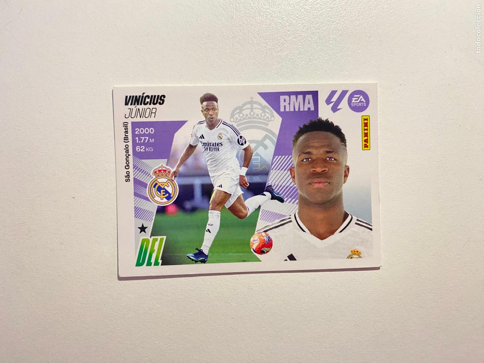 Football Stickers: LALIGA ESTE 2025 2026 EA SPORTS 25 26 ALBUM PANINI LIGA N 20 REAL MADRID VINICIUS