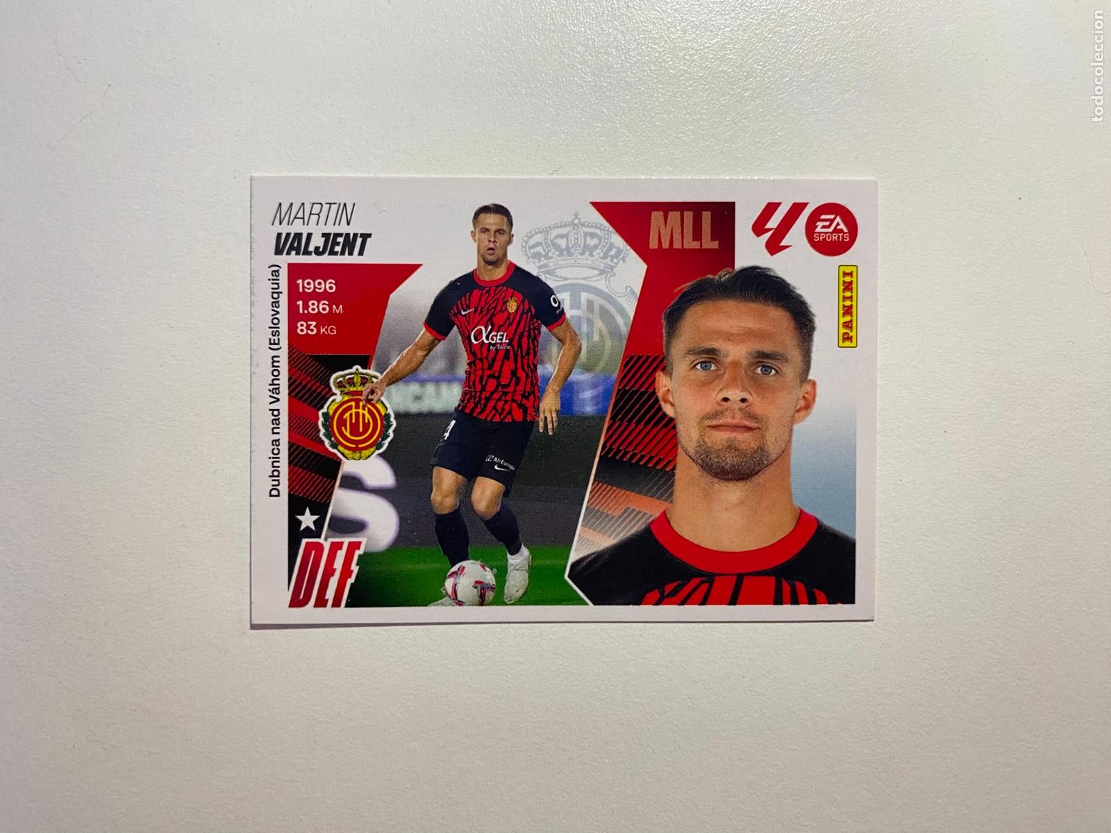 Cromos de F&uacute;tbol: LALIGA ESTE 2025 2026 EA SPORTS 25 26 ALBUM PANINI LIGA N 8 RCD MALLORCA VALJENT