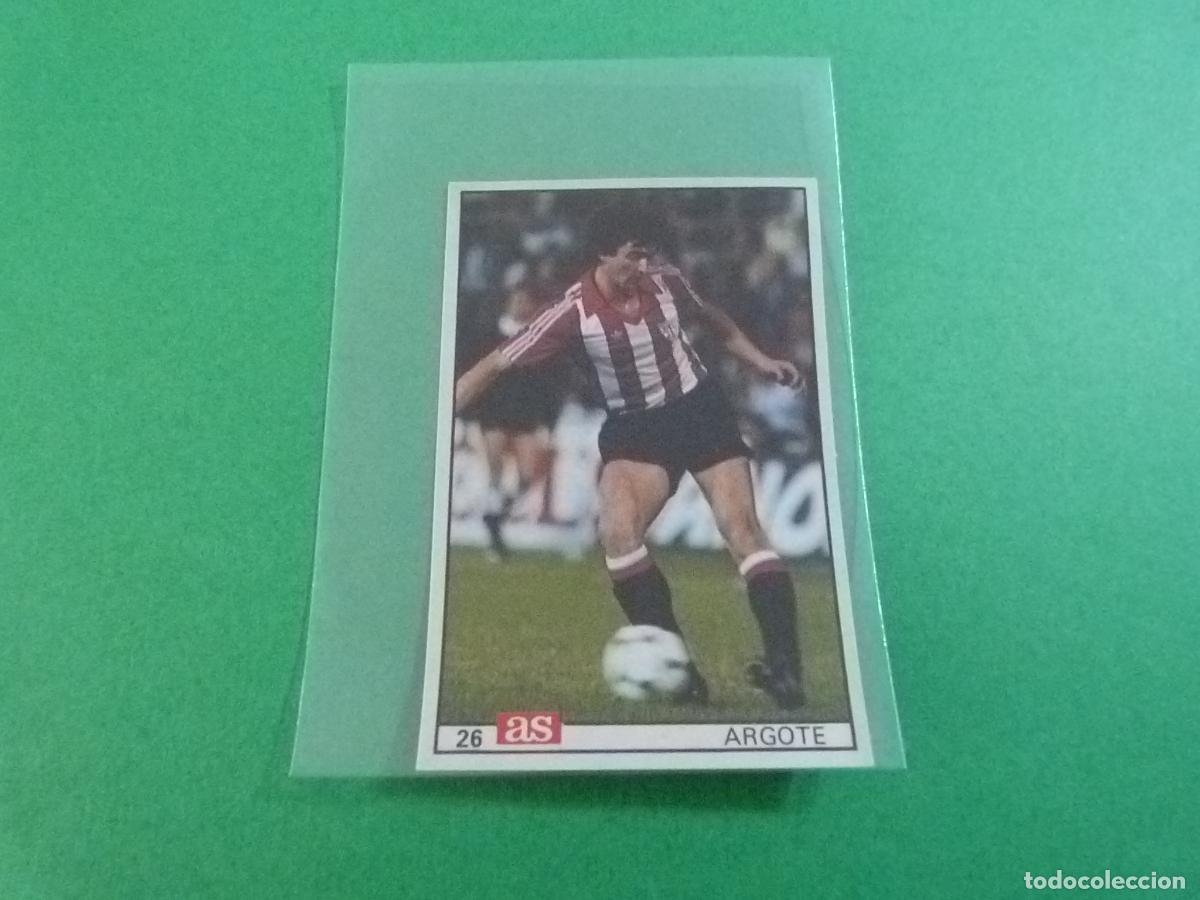 Cromos de F&uacute;tbol: CROMO FUTBOL ARGOTE ATH. BILBAO DESPEGADO N&ordm; 26 LIGA AS 1986-1987/86-87