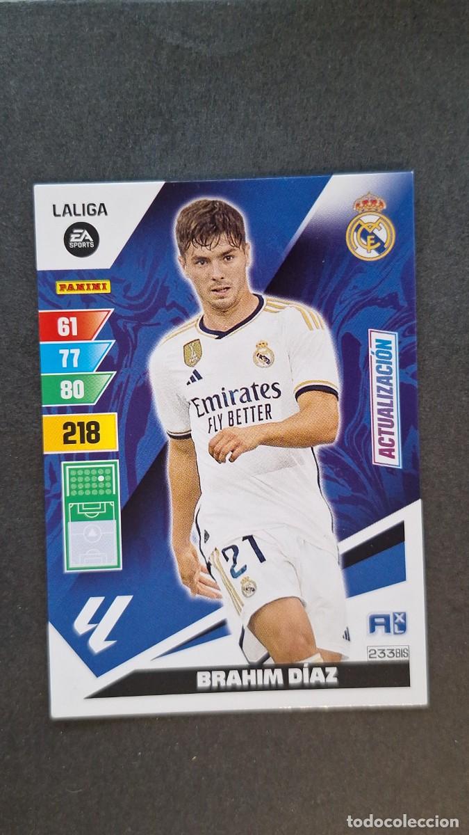 Cromos de F&uacute;tbol: L1 BRAHIM DIAZ REAL MADRID 233 BIS ACTUALIZACION ADRENALYN XL LIGA 2023/2024 23 24 PANINI