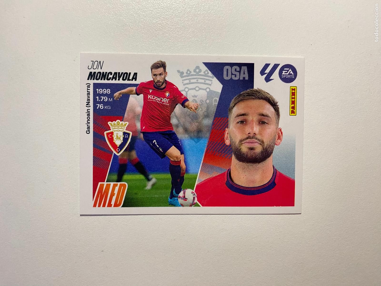 Cromos de F&uacute;tbol: LALIGA ESTE 2025 2026 EA SPORTS 25 26 ALBUM PANINI LIGA N 11 CA OSASUNA MONCAYOLA