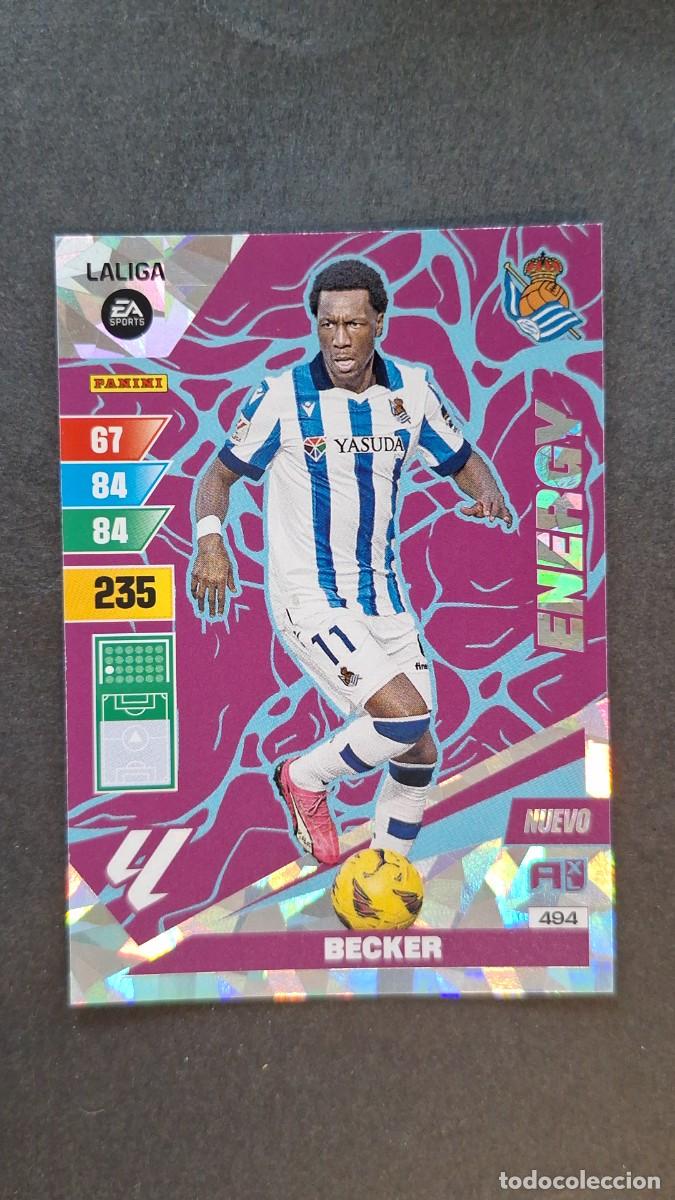 Cromos de F&uacute;tbol: L1 BECKER REAL SOCIEDAD 494 NUEVO ENERGY ADRENALYN XL LIGA 2023/2024 23 24 PANINI