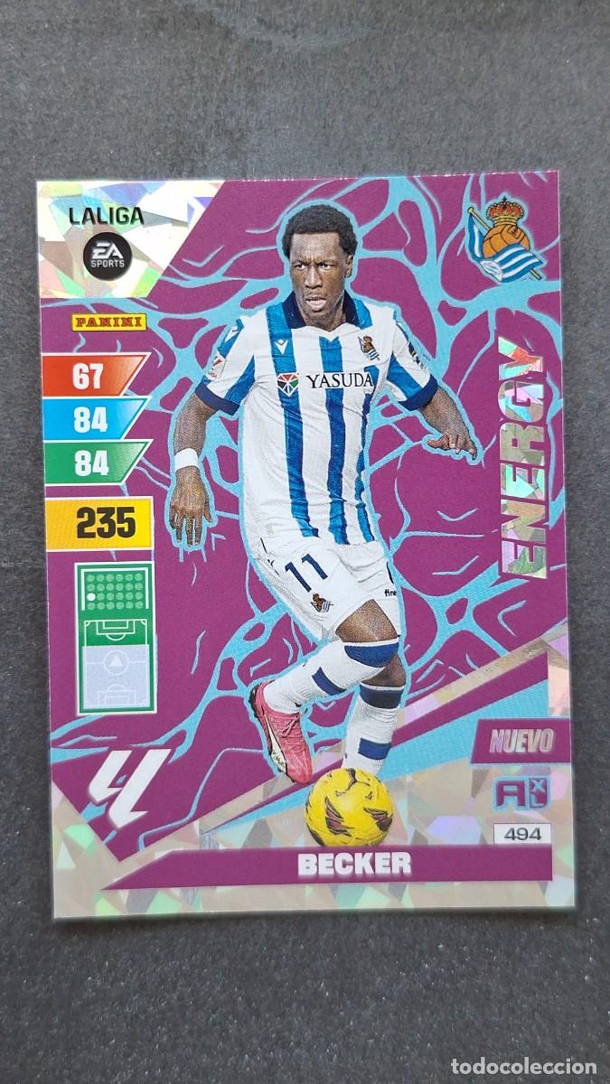 Cromos de F&uacute;tbol: L1 BECKER REAL SOCIEDAD 494 NUEVO ENERGY ADRENALYN XL LIGA 2023/2024 23 24 PANINI