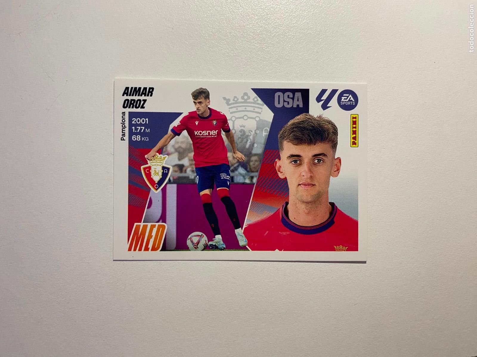 Cromos de F&uacute;tbol: LALIGA ESTE 2025 2026 EA SPORTS 25 26 ALBUM PANINI LIGA N 16 CA OSASUNA AIMAR OROZ