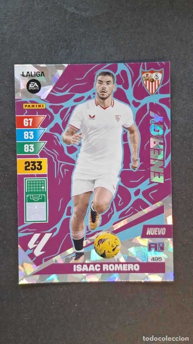 Cromos de F&uacute;tbol: L1 ISAAC ROMERO SEVILLA F. C. 495 NUEVO ENERGY ADRENALYN XL LIGA 2023/2024 23 24 PANINI