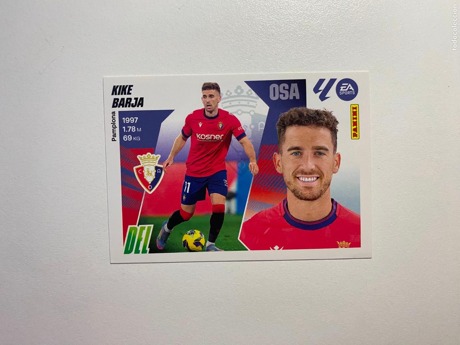 Cromos de F&uacute;tbol: LALIGA ESTE 2025 2026 EA SPORTS 25 26 ALBUM PANINI LIGA N 18 CA OSASUNA KIKE BARJA