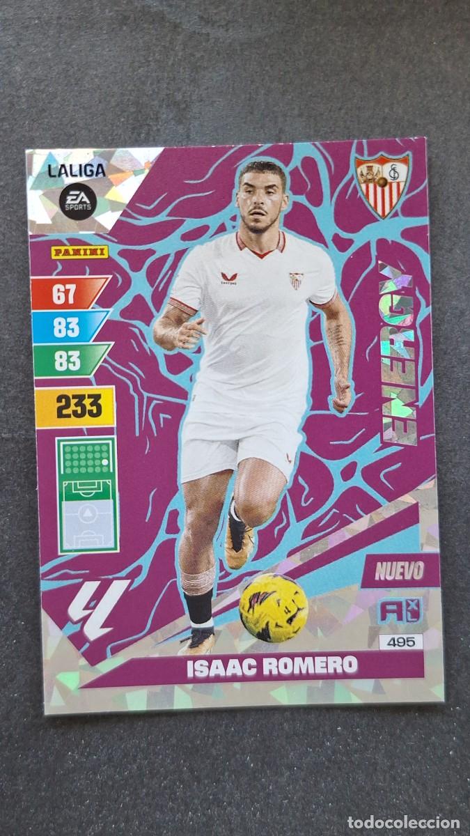 Cromos de F&uacute;tbol: L1 ISAAC ROMERO SEVILLA F. C. 495 NUEVO ENERGY ADRENALYN XL LIGA 2023/2024 23 24 PANINI