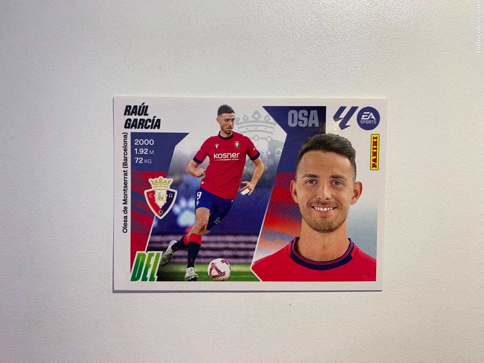Cromos de F&uacute;tbol: LALIGA ESTE 2025 2026 EA SPORTS 25 26 ALBUM PANINI LIGA N 20 CA OSASUNA RA&Uacute;L GARC&Iacute;A