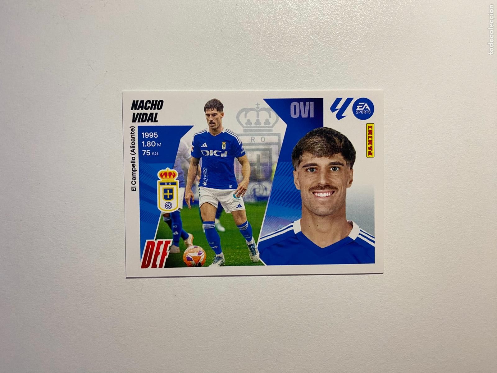 Cromos de F&uacute;tbol: LALIGA ESTE 2025 2026 EA SPORTS 25 26 ALBUM PANINI LIGA N 5 REAL OVIEDO NACHO VIDAL