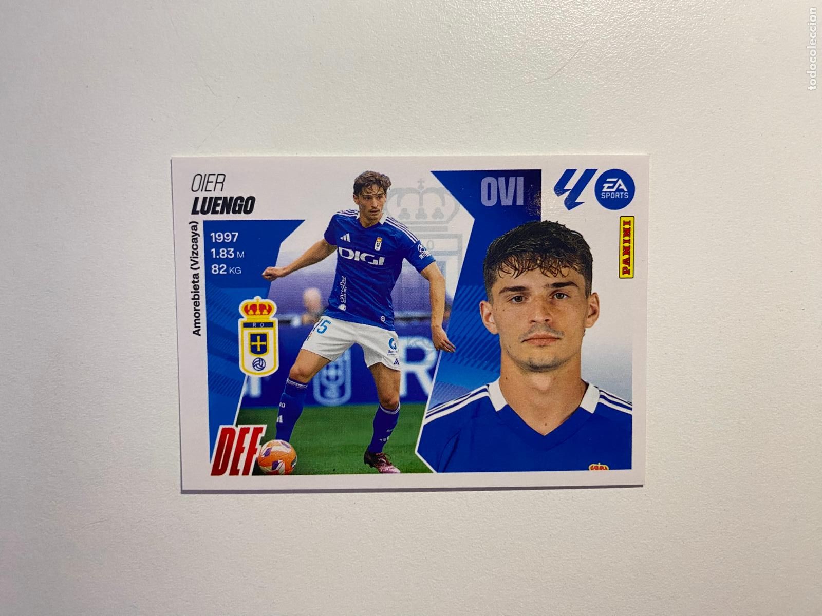 Cromos de F&uacute;tbol: LALIGA ESTE 2025 2026 EA SPORTS 25 26 ALBUM PANINI LIGA N 7 REAL OVIEDO LUENGO