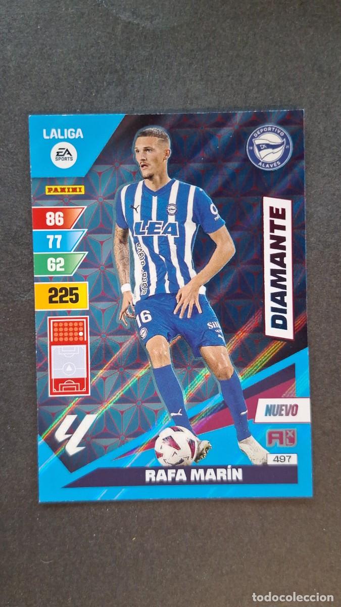Cromos de F&uacute;tbol: L1 RAFA MARIN DEPORTIVO ALAVES 497 NUEVO DIAMANTE ADRENALYN XL LIGA 2023/2024 23 24 PANINI