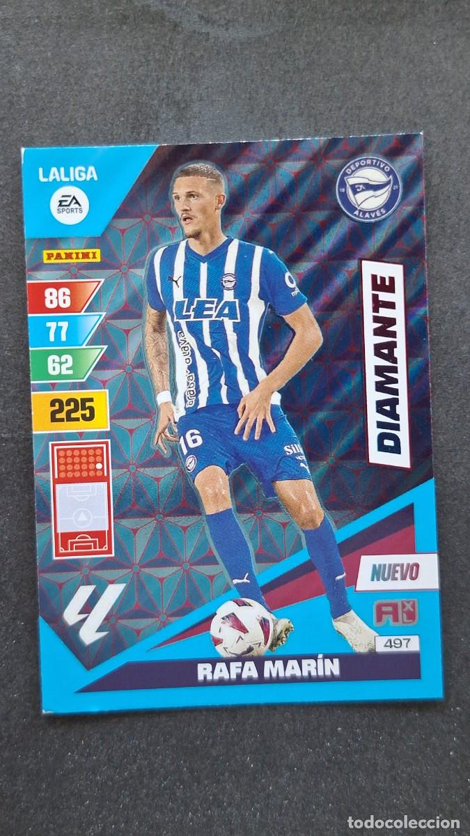 Cromos de F&uacute;tbol: L1 RAFA MARIN DEPORTIVO ALAVES 497 NUEVO DIAMANTE ADRENALYN XL LIGA 2023/2024 23 24 PANINI