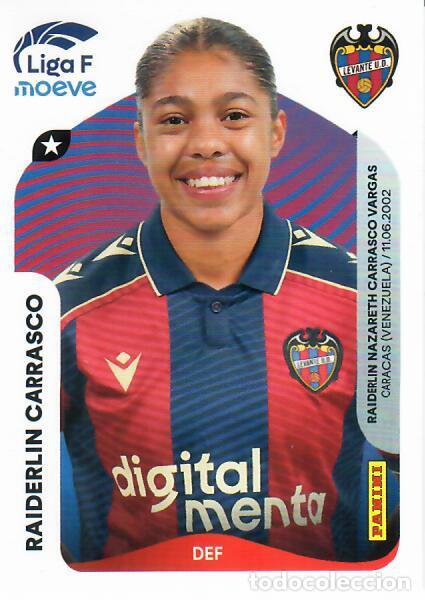 Cromos de F&uacute;tbol: CROMO PANINI LIGA FEMENINA F 2025-26 (25 - 26) - N&ordm; 232 - RAIDERLIN CARRASCO - LEVANTE